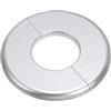 PATIKIL Flangia Divisa a Parete, 44mm Copriforo con Piastra Autoadesiva Rotonda in ABS Copri Tubi Termosifoni Copertura per Decorazione Rubinetto Tubo Acqua Bagno Cucina, Argento