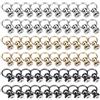Wvxilyr 60 Pezzi Rivetti a Vite in Pelle con Testa ad Anello, Head O Ring da 8 mm, Colori Oro, Argento e Nero per Artigianato in Pelle, Accessori Fai-Da-Te per Borse, Cinture e Scarpe
