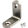 Zernnis Staffe angolari con connettori angolari (spessore 3 mm), in acciaio inox, a forma di L, con viti, 20 pezzi, 30 x 30 x 3 mm