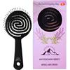 Salida Swiss Spazzola magica per capelli con doppia spirale | Per tutti i tipi di capelli (ricci, lisci, spessi, fini) | Spazzola senza peli per bambini e adulti | Riduce la rottura dei capelli e la