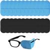 HoAhaMay 24 pezzi copriocchi per occhiali, riutilizzabili, per coprire gli occhi e migliorare la visione, per bambini e adulti che soffrono di ambliopia e strabismo (blu/nero)