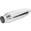 Simoni Racing ESR3 Marmitta Sportiva Universale, Uscita Rotonda Dritta, Marmitta Dritta per Auto in Inox, Lunghezza 460 mm