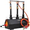 VEVOR Forgia Portatile a Propano con 3 Bruciatori, Forno a Gas max. 1427℃ per Fabbricazione di Utensili Coltelli Metalli, Forgiatura e Maniscalco, Forno Esagonale in Acciaio Laminato a Freddo