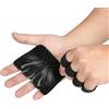 flintronic Guanti Palestra, Antiscivolo Guanti per Sollevamento Pesi, Guanto da Fitness Traspiranti, Guanto di Vera Pelle per per Pull-ups, Bodybuilding, Manubri-Unisex