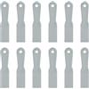 sourcing map 12 raschietti per stucco da 3,8 cm, in plastica flessibile, usa e getta, strumento per la pulizia della vernice, per spackling, rattopping, riparazione della pittura, grigio