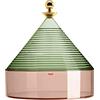 Kartell Trullo Contenitore, termoplastica tecnopolimerica, Verde/Rosa, H27 x Ø 25 cm