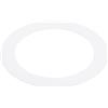 PATIKIL 2.99 ID 5.31 OD Goof Anelli per Incasso Chiaro Bianco Goof Metallo Rifinitura Anello Illuminazione Artificiale per Soffitto Muro Incasso Plafoniere
