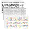 XFSRG 30 Fogli Lettere Adesive Piccoli Impermeabili Autoadesivi Alfabeto in Vinile per Scrapbooking Decorazioni Biglietti di Auguri