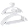 ABHENG Grucce 50 Pezzi, Grucce Appendiabiti in Plastica, Resistenti Sottili a Risparmio di Spazio, All-in-One per Abiti Costumi Jeans Maglie, 41,7 x 21cm, Bianco, APY0850W