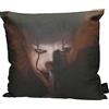 SD TOYS sd merchandaising Cuscino Pennywise Shut Up Square Cushion It (2017) Ufficiale Merchandising Riferimento DD Tessili per la casa, Unisex, per Adulti, Multicolore (Multicolore), Unico