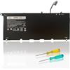HJTPOWER PW23Y Batteria di ricambio per computer portatile Dell XPS 13 9360 P54G002 13-9360-D1605G 13-9360-D1605T 13-9360-D1609G 13-9360-D1705G Series sostituzione TP1GT RNP72 0 RNP72 0TP1GT 7,6 V 60