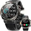 Yxtel Smartwatch Uomo Militare, Orologio Fitness 1.45 con Chiamate Bluetooth, 100+ Modalità Sportive, 960 mAh, Monitoraggio Sonno e Cardiofrequenzimetro, Torcia e Bussola, Compatibile IOS/Android