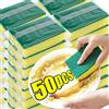 NONE 50/2 pz Cucina Lavapiatti Spugna Morbida Assorbente Pulito Strofinare Pentola Ruggine Spugnetta Rimozione Kit Spazzola Per La Pulizia Della Casa spugna