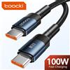 olaf Toocki 100W Cavo da USB C a tipo C PD3.0 Cavo di ricarica rapido Cavo dati per MacBook Huawei Xiaomi POCO Cavo USB-C Samsung