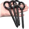 OHIYO Vite ad occhiello M10, 14 cm, lunga Vite ad occhiello M10 x 100 mm per amache, tende da sole, sedie a dondolo, applicazioni pesanti in interni ed esterni (nera)