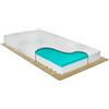 Comprarredo Materassino culla lettino in memory misure 60x120 altezza 13cm fodera aloe vera sfoderabile con 2cm di memory, lato estivo e invernale
