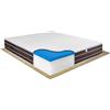 Comprarredo Materasso a Molle rinforzate con 2cm di memory foam alto 25 cm, portanza 130Kg per piazza con maniglie, antiacaro e traspirante Molle Strong