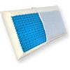 Comprarredo Cuscino in memory con inserto gel forato rinfrescante e traspirante con fodera in Jersey inclusa si adatta alle forme di spalle e testa