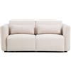 La Forma Divano Lares 2 posti con sedute scorrevoli motorizzate e poggiatesta reclinabile in ciniglia beige 180 cm