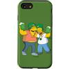 The Simpsons Custodia per iPhone SE (2020) / 7 / 8 The Simpsons Homer and Barney Cheers to St. Patrick's Day