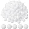 PATIKIL 0.6 Pon Pon Colorati, 500pz Mini Pompon Colorati Decorativi Pompon Piccoli Alta Elasticità Palline Colorate per Cappello Arte Natalizia Fai-Da-Te, Bianco