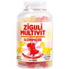 ZIGULI' Ziguli Multivit Integratore Multivitaminico Fragola E Banana, 60 Gommose