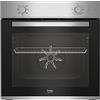 Beko BBIE12000X b100 - Forno da incasso, 66 l, capacità di cottura, forno multifunzione con 5 tipi di riscaldamento, AeroPerfect, pulizia SteamShine+, illuminazione alogena, SteamShine, acciaio