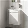 evineo ineo2 mobile con lavamani La: 46,4 cm, 1 anta, battuta variabile, BE0841WH+BE0840WH, ineo2 [Mobili da Bagno > Mobile con Lavamani]