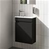 evineo ineo2 mobile con lavamani La: 46,4 cm, 1 anta, battuta variabile, BE0841WH+BE0840BM, ineo2 [Mobili da Bagno > Mobile con Lavamani]
