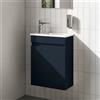 evineo ineo2 mobile con lavamani La: 46,4 cm, 1 anta, battuta variabile, BE0841WH+BE0840BL, ineo2 [Mobili da Bagno > Mobile con Lavamani]