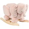 Nattou Dondolo in Legno ELEFANTE ROSA