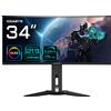 Gigabyte Monitor Oled 34'' Gigabyte MO34WQC Full HD 3440x1440p/0.03ms/classe G/Nero [MO34WQC EK]