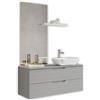 TFT Composizione Bagno Sospesa 120cm Lavabo Da Appoggio - Solmira
