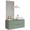 TFT Composizione Bagno Sospesa 120cm Lavabo Da Appoggio - Solmira