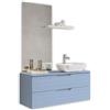 TFT Composizione Bagno Sospesa 120cm Lavabo Da Appoggio - Solmira