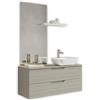 TFT Composizione Bagno Sospesa 120cm Lavabo Da Appoggio - Solmira