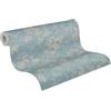 A.S. Création carta de parati TNT con motivo floreale in blu, beige, turchese - carta de parati decorativo 10,05 x 0,53 m - 395485