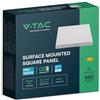 V-TAC Mini pannello LED - Samsung - Superficie retroilluminata - IP20 - Bianco - 6W - 660 lumen - 3000K