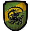Scudo cavaliere, Drago, Verde