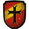 Scudo cavaliere, Croce, Rosso