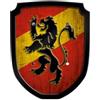 Scudo cavaliere, Drago, Rosso