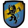 Scudo cavaliere, Drago, Blu