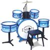 Bontempi | BeatMaster Pro: Batteria per Piccoli con Suoni Realistici e Tanto Divertimento Blu, 850x650x680 mm