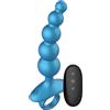 Playhouse Deep 5 Balls Anal Plug Vibrating with Remote Blue
