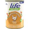 LIFE NATURAL 1 x 400 g Life Natural Lattina Alimento Cibo Umido Completo Naturale per Cani Adulti con Pollo a Pezzettoni
