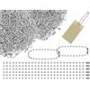 AOYEGIC 100 Pezzi Catena a Sfere,Catena a rulli di Perle,Catena sospesa in Metallo,Catena a Sfere in Metallo,Perlina Artigianale con Ciondolo con connettori,per la creazione Gioielli(Argento,2,4 mm)