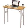 AuraCraft Tavolo Pieghevole, Scrivania per Computer, Scrivania Piccola, Tavolo da Ufficio, in Legno, per Ufficio e Soggiorno, 80 x 40 cm, Bianco Teak
