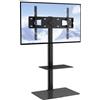VEVOR Supporto TV Girevole Altezza Regolabile 1175-1296 mm Supporto per TV da Pavimento Capacità di Carico 41 kg, VESA max. 400x600 mm, per Soggiorno, Casa, Ufficio, Aula
