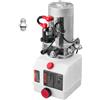 VEVOR Centralina Idraulica Pompa Idraulica 1600W per Rimorchio Ribaltabile Azione Singola, Pressione d'Olio 2320-2900 PSI Velocità 2600 giri/min, Serbatoio in Plastica per Sollevatore Piattaforma