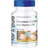 Fair & Pure® - Calcio con Vitamina D - Complesso di carbonato di calcio con magnesio e vitamina D3-90 Capsule
